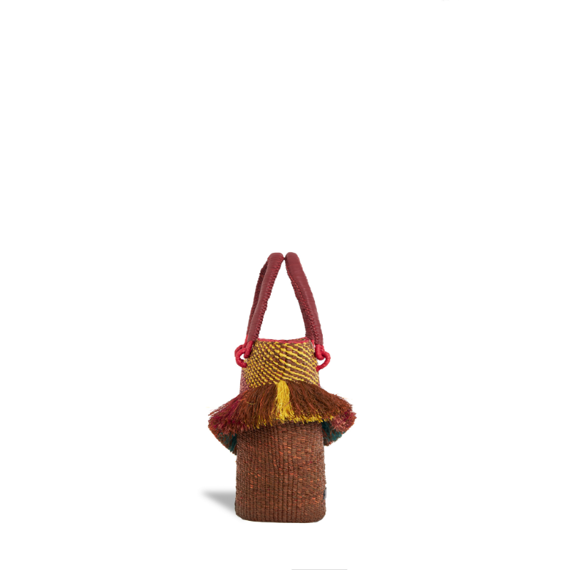 Tia Blush Raffia tas