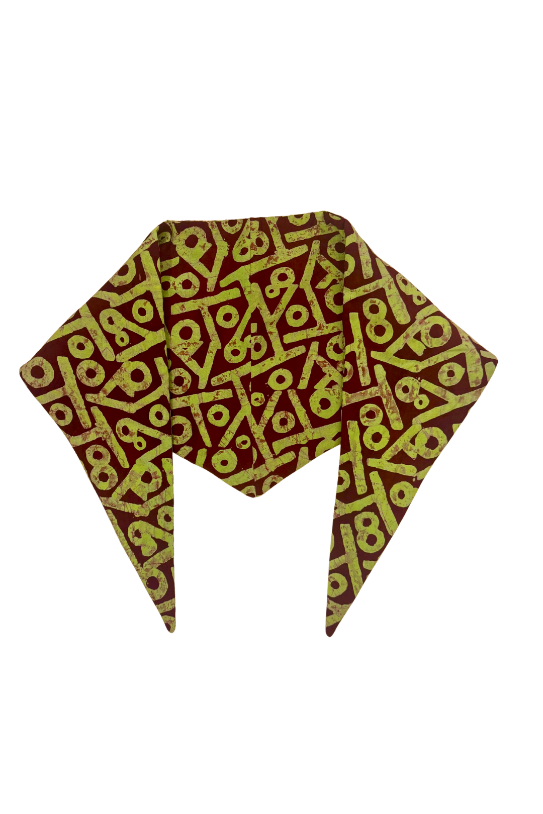 Scarf- burgundy green