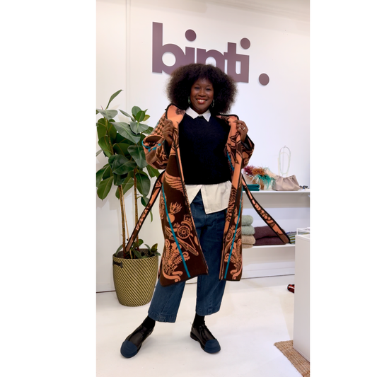 Sotho Jacket - Peach / Chocolate