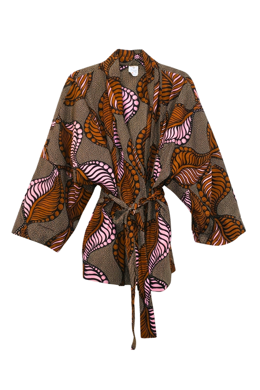 Kimono - pink brown