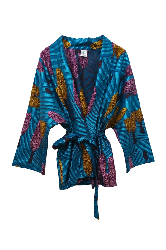 Kimono - shiny blue