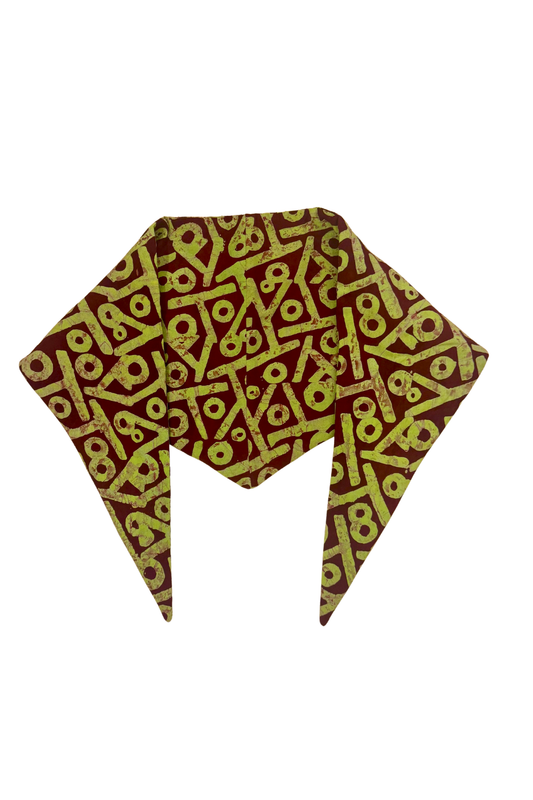 Scarf- burgundy green