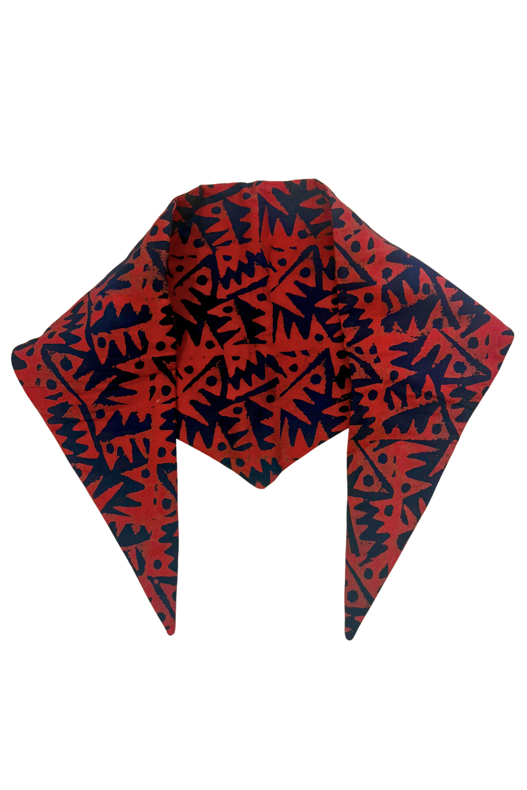 Scarf- burgundy blue