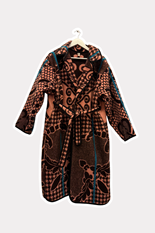 Sotho Jacket - Salmon / Brown