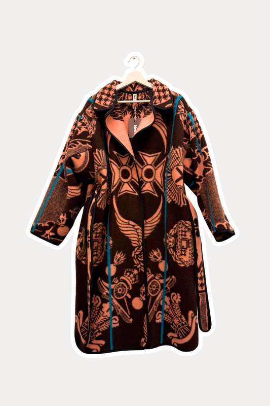 Sotho Jacket - Salmon  / Brown