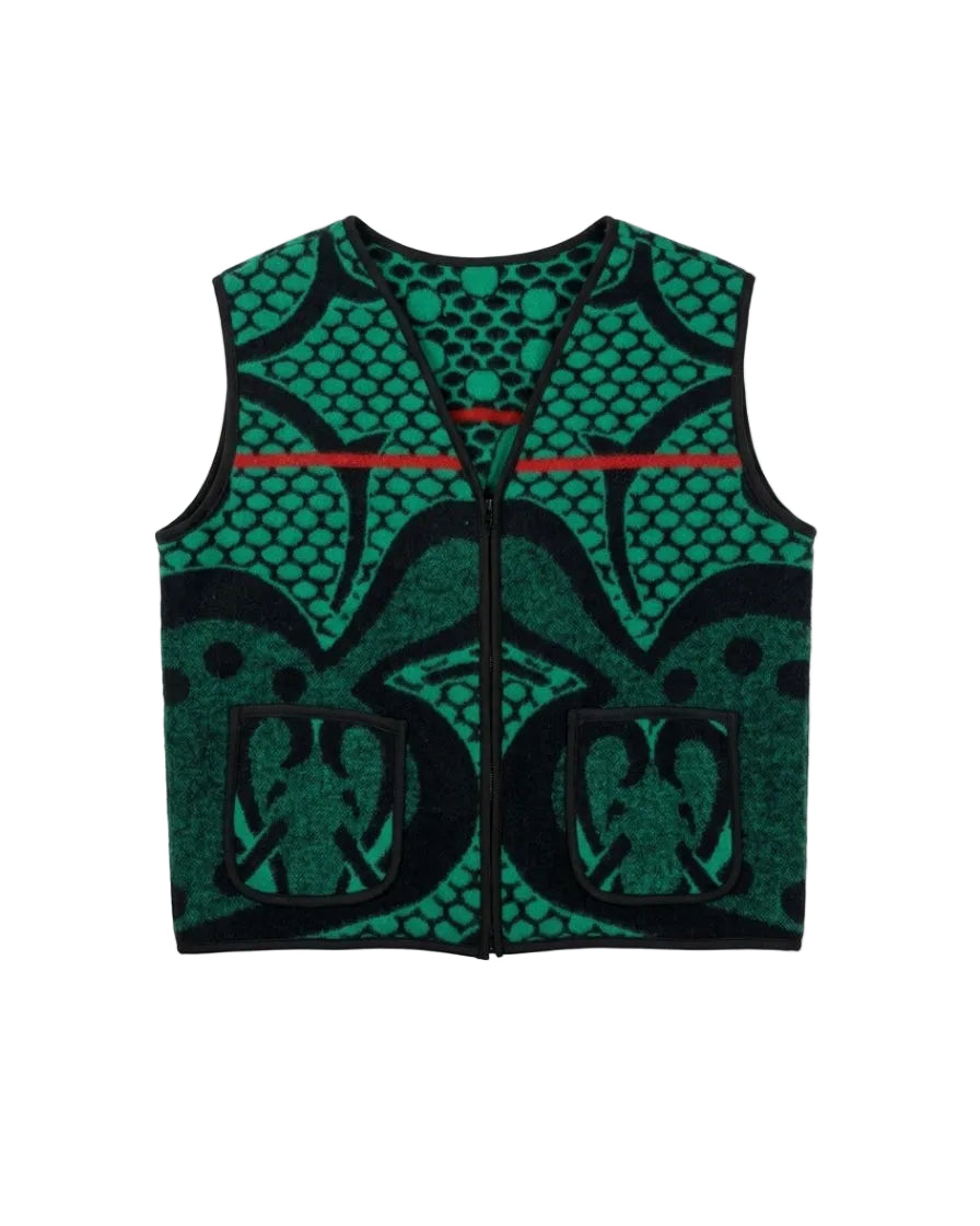 Sotho Gilet - unisex - green black