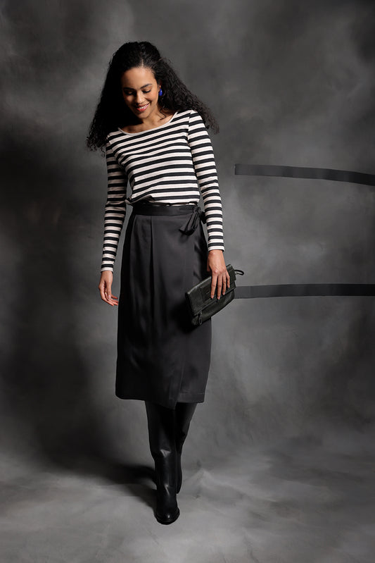 Verve midi skirt Black