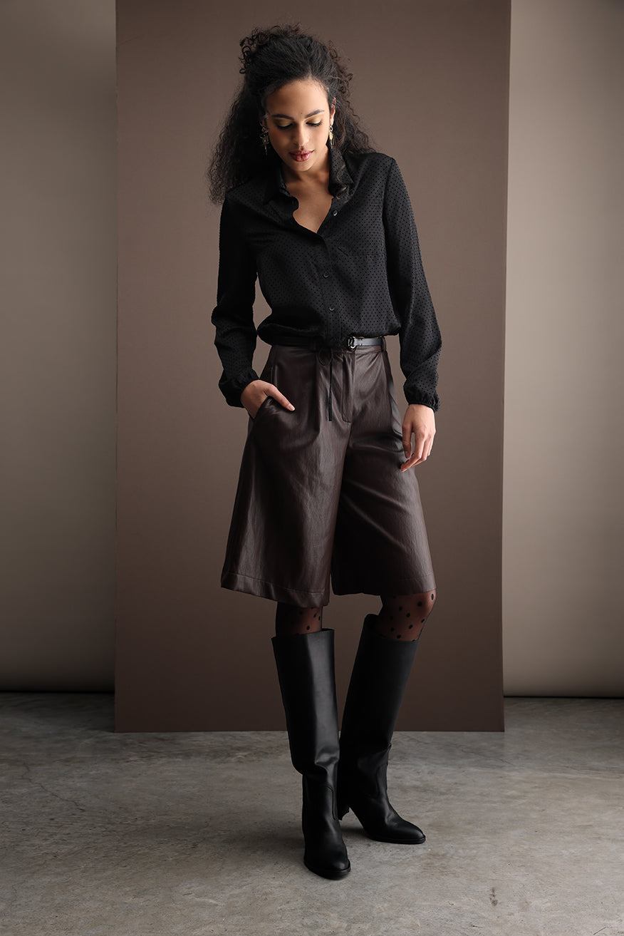 String blouse Polka flock