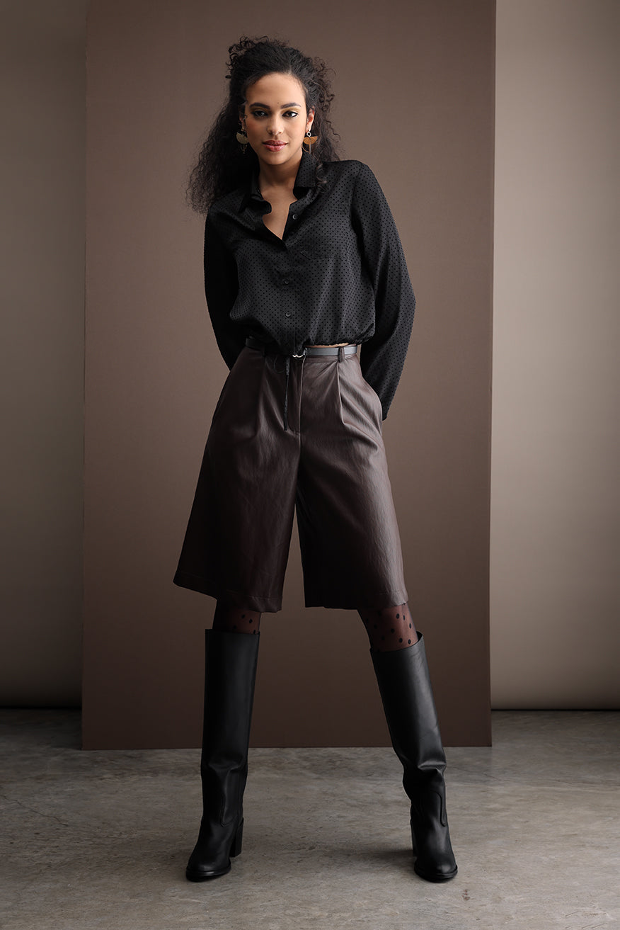Sigi shorts Faux leather