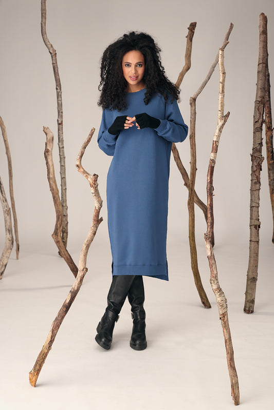 Sweater dress Ensign blue