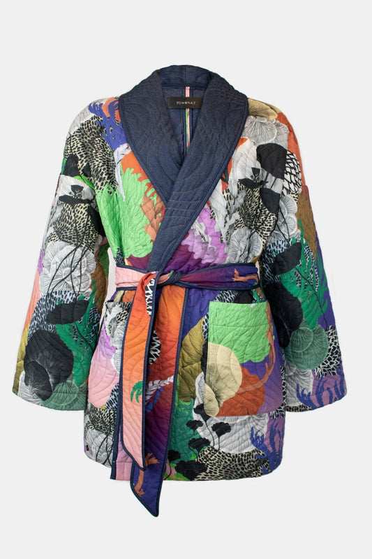 Candy Cane gewatteerde kimono