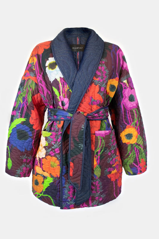 Candy Cane gewatteerde kimono